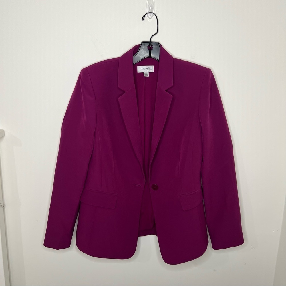 Women’s Pink Tahari Jacket Size 2 - Picture 1 of 9